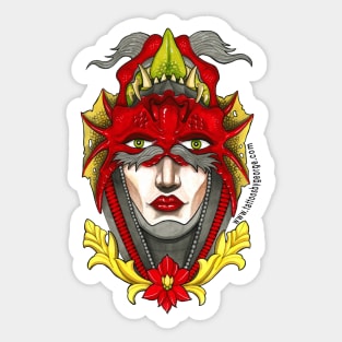 Woman/Devil Sticker